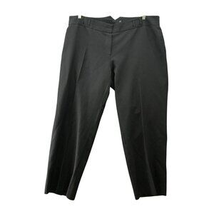 ASOS Curve Tapered Dress Pants Womens 18 Black Ankle 11''‎ Rise